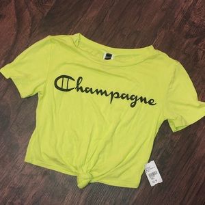 Neon Green crop top